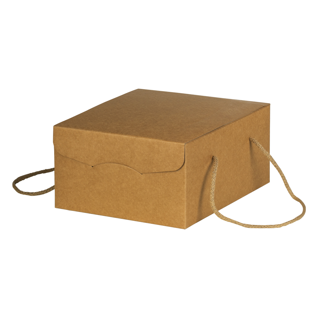 Troslojna samosklopiva poklon kutija sa ručkama