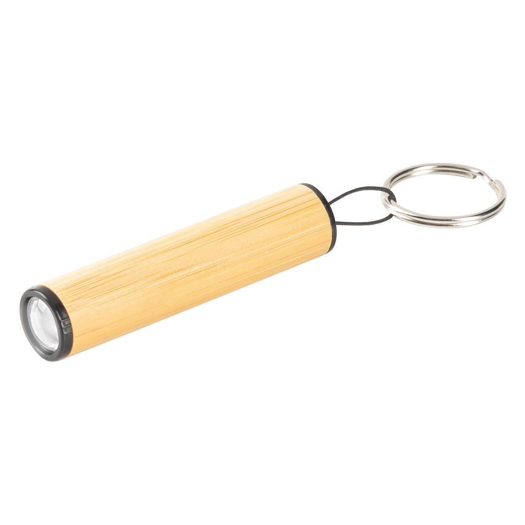 Privezak za ključeve sa LED lampom od bambusa
